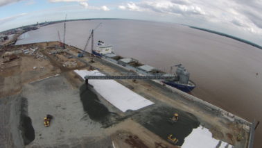 First vessels berth on Green Port Hull quayside