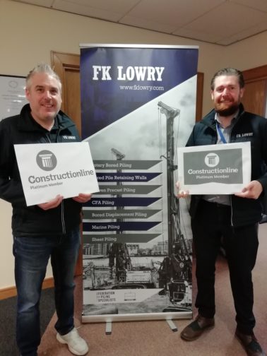 FK Lowry secures Constructionline Platinum